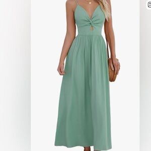 Cupshe Green Cutout‎ Maxi Dress